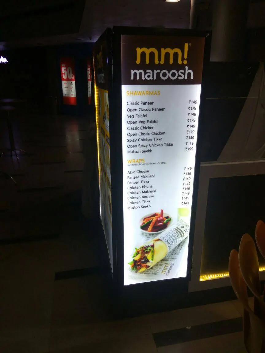 mm!maroosh menu